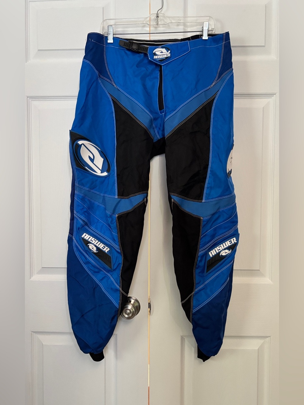 Answer Syncron Motocross Pants Men’s 38 Blue Black MX ATV Dirt Bike BMX